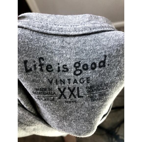 New Life Is Good Unisex T Shirt Size XXL Foodies Working Together Gray - Picture 9 of 13